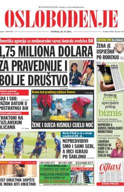 Oslobođenje - broj 24.749, 20. okt 2015.