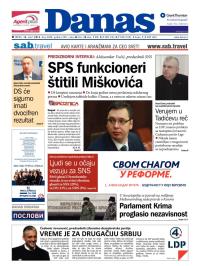 Danas - broj 6008, 12. mar 2014.