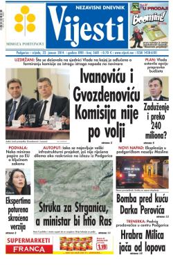 Vijesti - broj 5681, 22. jan 2014.