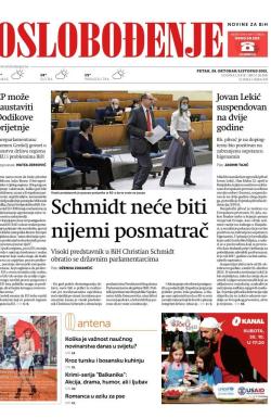 Oslobođenje - broj 26826, 29. okt 2021.