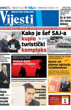 Vijesti - broj 6324, 2. nov 2015.