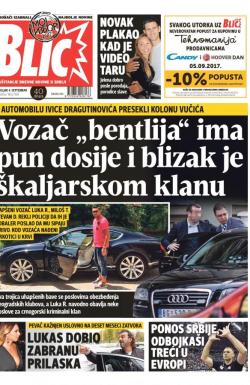 Blic - broj 7384, 4. sep 2017.