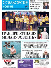 Somborske novine - broj 3318, 26. jan 2018.