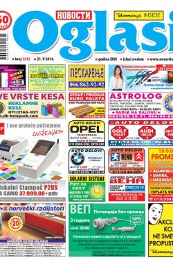 Novosti oglasi - broj 1312, 21. maj 2014.
