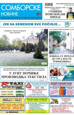 Somborske novine - broj 3278, 21. apr 2017.