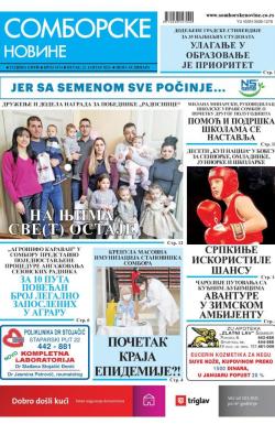 Somborske novine - broj 3474, 22. jan 2021.
