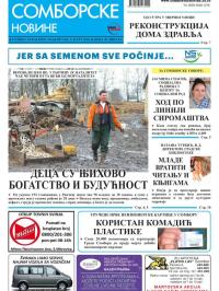 Somborske novine - broj 3324, 9. mar 2018.