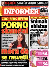Informer CG - broj 752, 21. okt 2014.