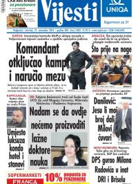 Vijesti - broj 5582, 21. nov 2013.