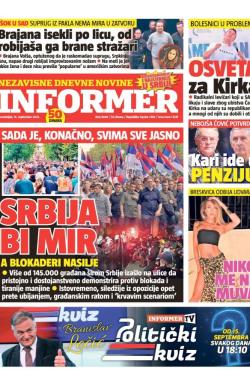 Informer - broj 4083, 15. sep 2025.