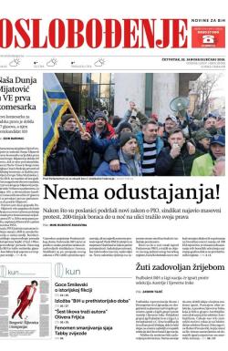Oslobođenje - broj 25562, 25. jan 2018.