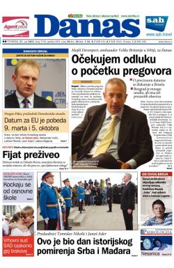 Danas - broj 5750, 27. jun 2013.