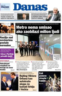 Danas - broj 8684, 9. jul 2021.