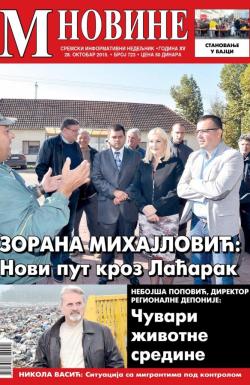 M Novine, Sr. Mitrovica - broj 723, 28. okt 2015.