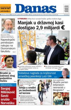Danas - broj 8411, 9. okt 2020.