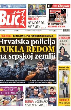 Blic - broj 6712, 20. okt 2015.
