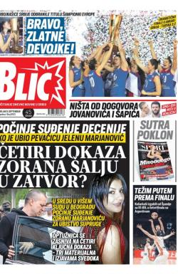 Blic - broj 8103, 9. sep 2019.