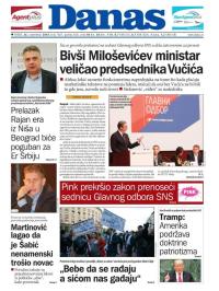 Danas - broj 7667, 26. sep 2018.
