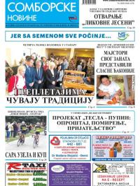Somborske novine - broj 3353, 28. sep 2018.