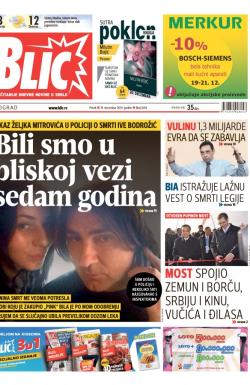 Blic - broj 6414, 19. dec 2014.