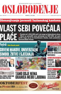Oslobođenje - broj 24.732, 3. okt 2015.
