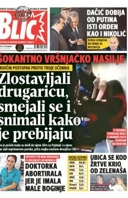 Blic - broj 7450, 9. nov 2017.