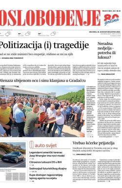 Oslobođenje - broj 27377, 16. avg 2023.