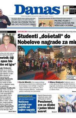 Danas - broj 10038, 9. okt 2025.