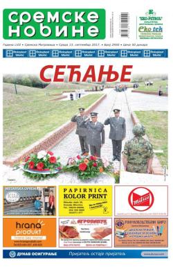 Sremske Novine - broj 2950, 13. sep 2017.