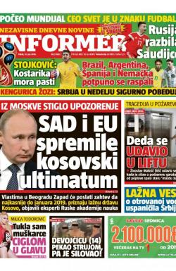 Informer - broj 1868, 15. jun 2018.