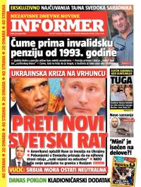 Informer - broj 707, 29. avg 2014.