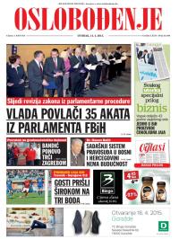 Oslobođenje - broj 24.560, 14. apr 2015.