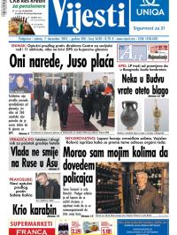 Vijesti - broj 5598, 7. dec 2013.