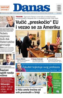 Danas - broj 8410, 8. okt 2020.