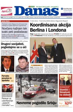 Danas - broj 5723, 31. maj 2013.