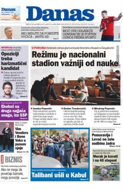 Danas - broj 8722, 16. avg 2021.