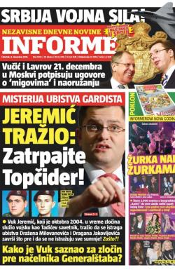 Informer - broj 1406, 8. dec 2016.