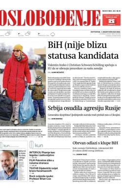 Oslobođenje - broj 26930, 3. mar 2022.