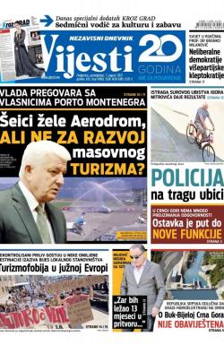 Vijesti - broj 6960, 7. avg 2017.