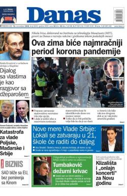 Danas - broj 8449, 16. nov 2020.