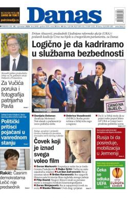 Danas - broj 8400, 28. sep 2020.