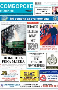 Somborske novine - broj 3064, 15. mar 2013.