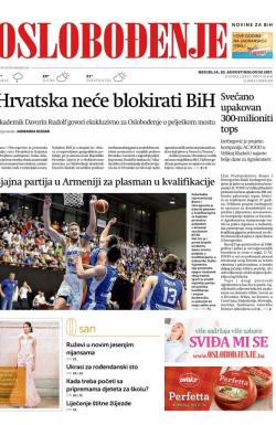 Oslobođenje - broj 25408, 20. avg 2017.