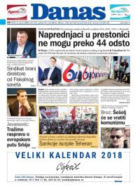 Danas - broj 7403, 5. jan 2018.