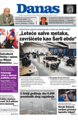Danas - broj 9146, 7. nov 2022.