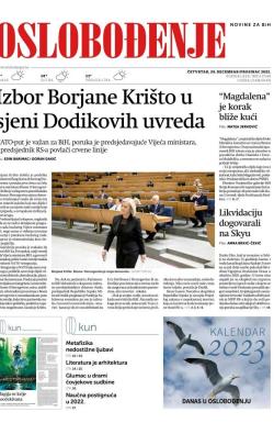 Oslobođenje - broj 27185, 29. dec 2022.