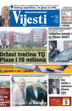 Vijesti - broj 6395, 15. jan 2016.