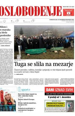 Oslobođenje - broj 25876, 10. dec 2018.