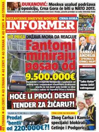Informer CG - broj 1180, 18. mar 2016.