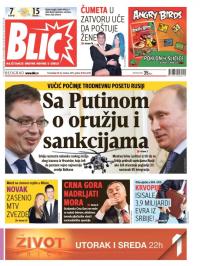 Blic - broj 6718, 26. okt 2015.
